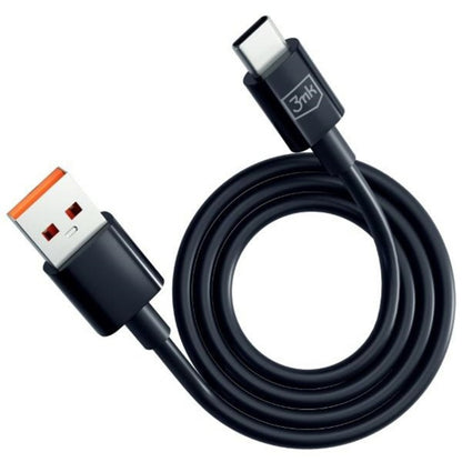 Câble de Données et de Charge USB-A - USB-C 3MK Hyper, 18W, 1.2m, Noir