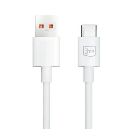 Daten- und Ladekabel USB-A - USB-C 3MK Hyper, 60W, 1.2m, Weiß