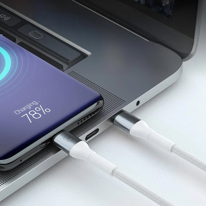 Câble de Données et de Charge USB-A - USB-C 3MK Hyper N, 18W, 1m, Blanc