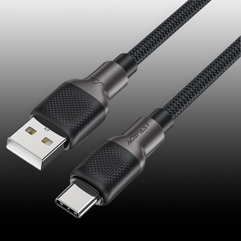 Daten- und Ladekabel USB-A - USB-C Acefast C10-04, 18W, 1,2m, Schwarz