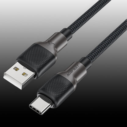 Daten- und Ladekabel USB-A - USB-C Acefast C10-04, 18W, 1,2m, Schwarz