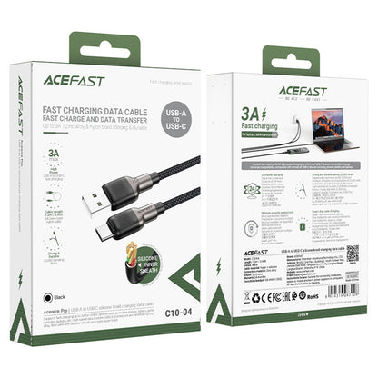 Daten- und Ladekabel USB-A - USB-C Acefast C10-04, 18W, 1,2m, Schwarz