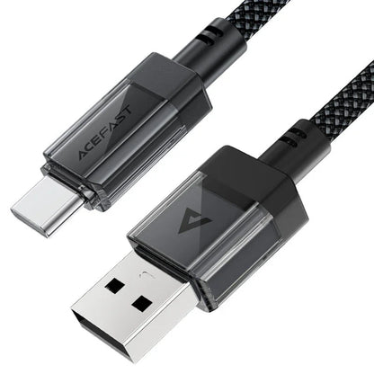 Daten- und Ladekabel USB-A - USB-C Acefast C12-04, 18W, 1,2m, Schwarz
