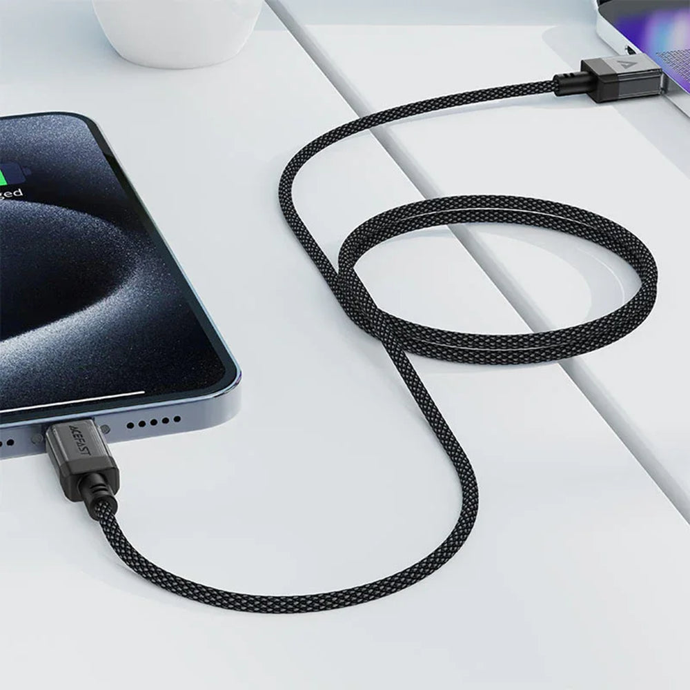 Daten- und Ladekabel USB-A - USB-C Acefast C12-04, 18W, 1,2m, Schwarz