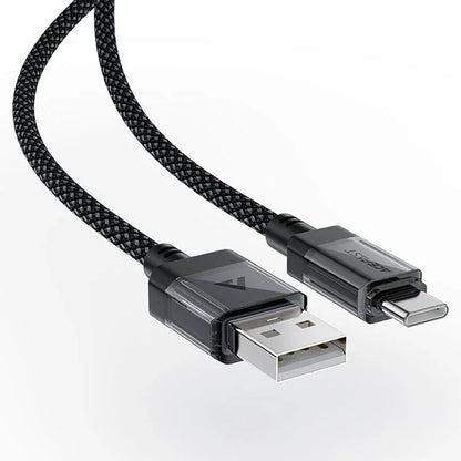Daten- und Ladekabel USB-A - USB-C Acefast C12-04, 18W, 1,2m, Schwarz