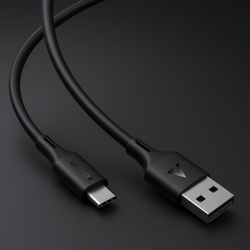 Daten- und Ladekabel USB-A - USB-C Acefast C17-04, 18W, 1,2m, Schwarz