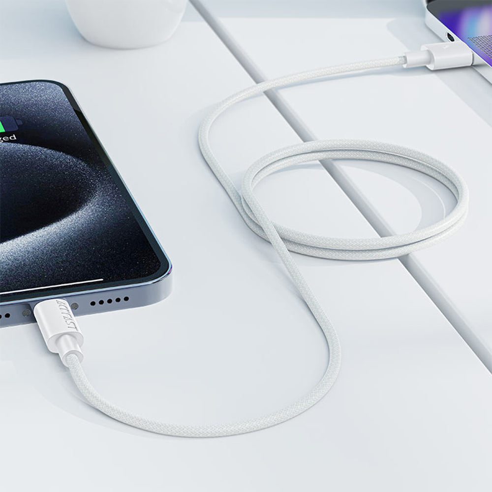 Câble de données et de charge USB-A - USB-C Acefast C18-04, 18W, 1.2m, Blanc