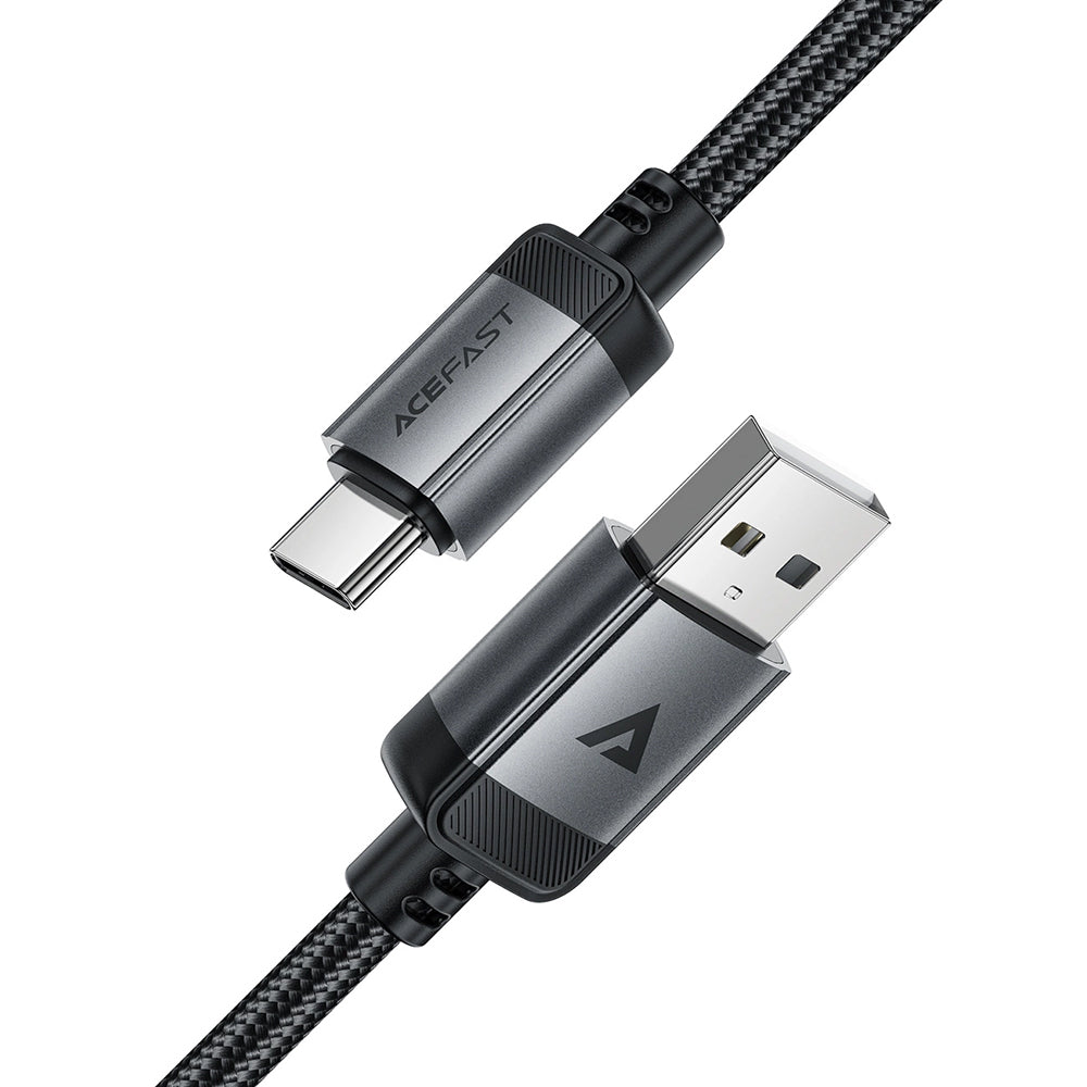 USB-A - USB-C Daten- und Ladekabel Acefast C20-04, 18W, 1.2m, Schwarz