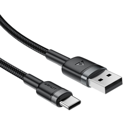 Daten- und Ladekabel USB-A - USB-C Acefast C22-04, 18W, 1,2m, Schwarz