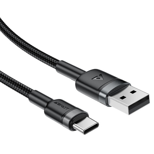 Daten- und Ladekabel USB-A - USB-C Acefast C22-04, 18W, 1,2m, Schwarz