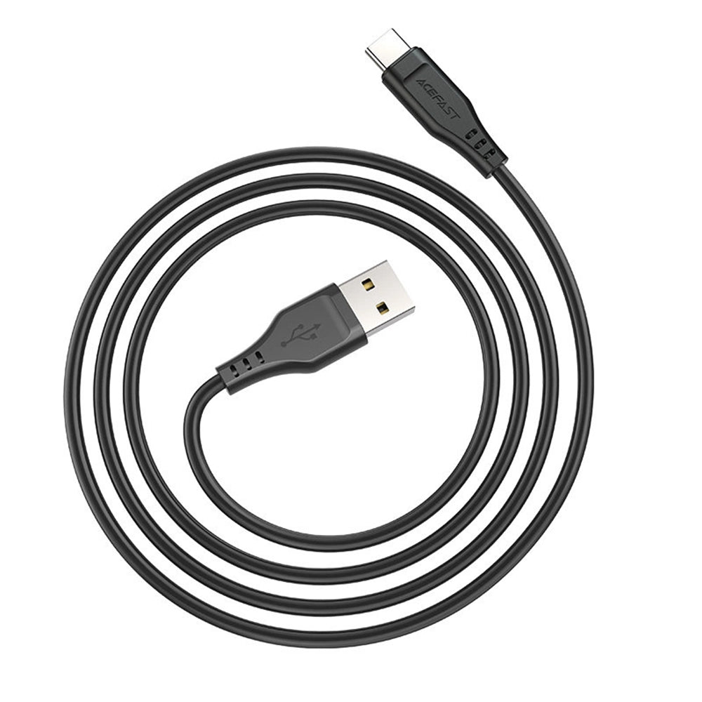 Daten- und Ladekabel USB-A - USB-C Acefast C3-03, 60W, 1.2m, Schwarz