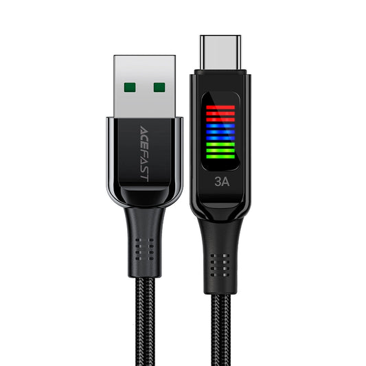 Daten- und Ladekabel USB-A - USB-C Acefast C7-04, 18W, 1,2m, Schwarz