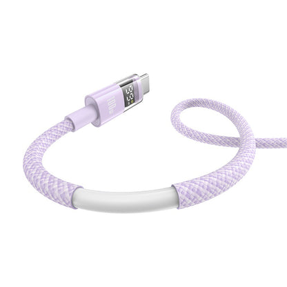 Câble de Données et de Charge USB-A - USB-C Baseus Display 2, 100W, 2m, Mauve P10382701511-01