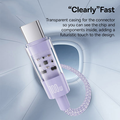 Daten- und Ladekabel USB-A - USB-C Baseus Gem, 100W, 1m, Lila P10373002511-00