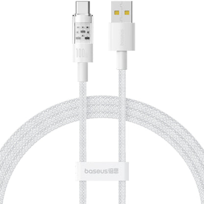 Câble de Données et de Charge USB-A - USB-C Baseus Gem, 100W, 2m, Blanc P10373002211-01