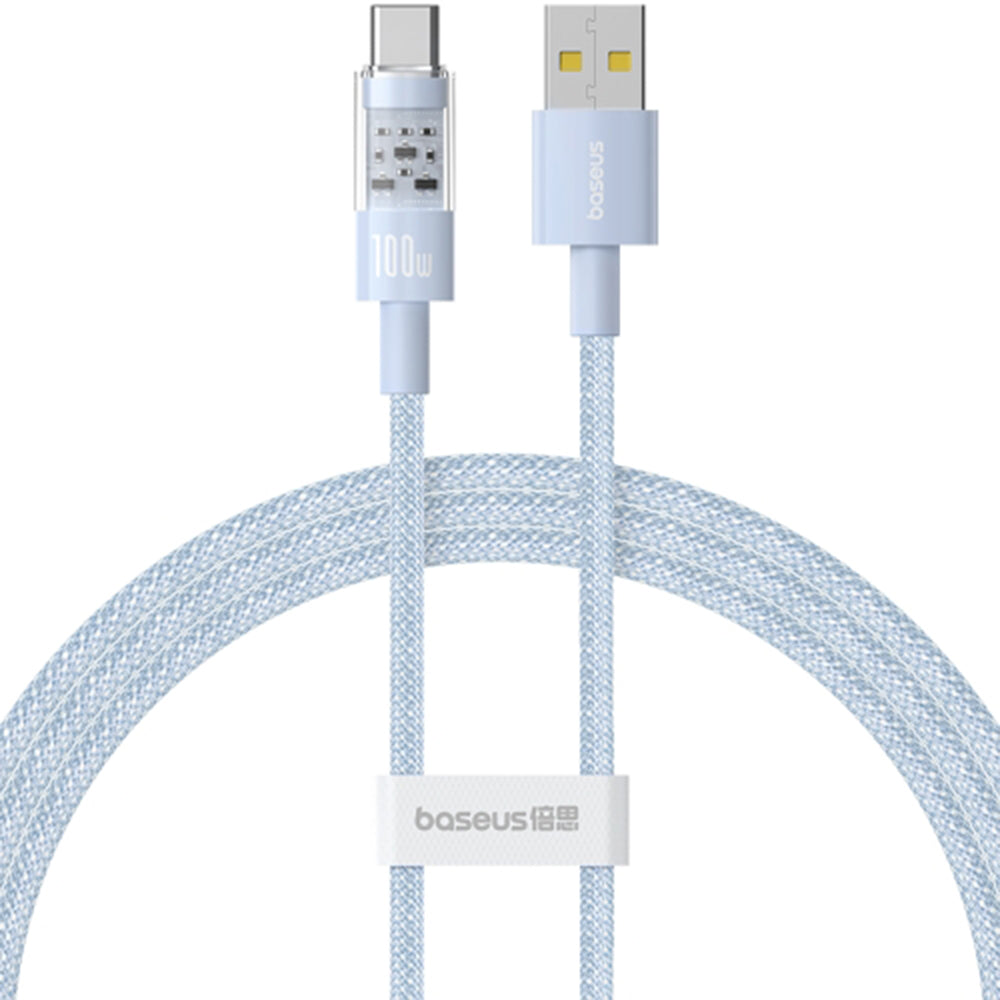 Daten- und Ladekabel USB-A - USB-C Baseus Gem, 100W, 2m, Blau P10373002311-01