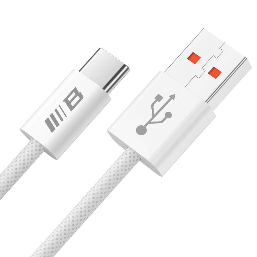 USB-A - USB-C Blueo Daten- und Ladekabel, 18W, 1,5m, Weiß
