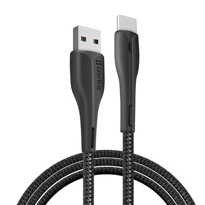 Câble de Données et de Charge USB-A - USB-C ColorWay CW-CBUC034, 18W, 1m, Noir