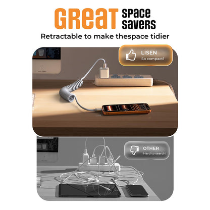 Câble de données et de charge USB-A - USB-C Lisen L114, 15W, 1m, Gris YL0125030001
