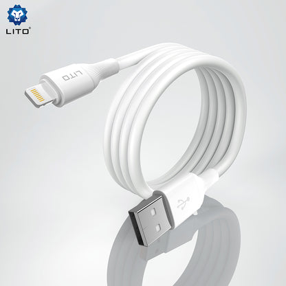 Daten- und Ladekabel USB-A - USB-C Lito LD06T, 18W, 1m, Schwarz