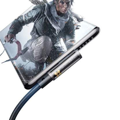 Daten- und Ladekabel USB-A - USB-C McDodo CA-3380 Angled, 100W, 1.2m, Schwarz