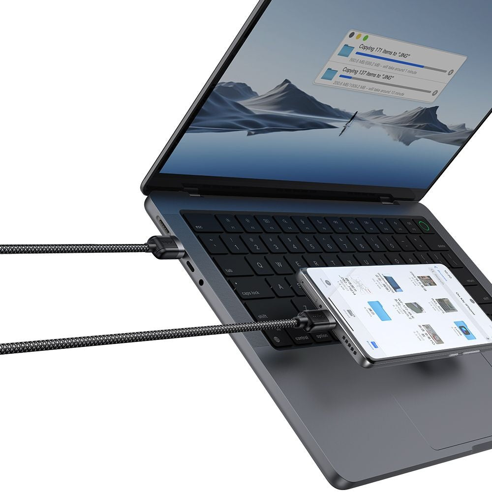 Daten- und Ladekabel USB-A - USB-C McDodo CA-5650 Self Winding, 66W, 1.2m, Schwarz