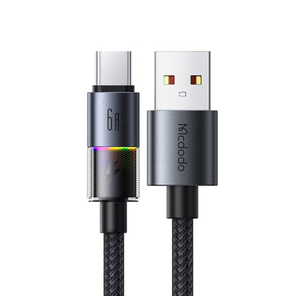 Câble de Données et de Charge USB-A - USB-C McDodo CA-8180 Colorful, 66W, 1.2m, Noir
