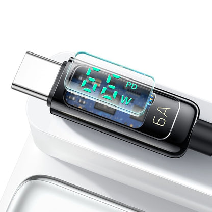 Daten- und Ladekabel USB-A - USB-C McDodo CA-8690 Display, 66W, 1.2m, Schwarz