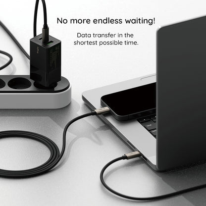 Câble de Données et de Charge USB-A - USB-C Ringke, 60W, 2m, Noir