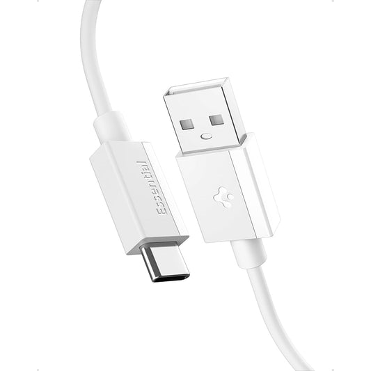 Câble de données et de charge USB-A - USB-C Spigen EB6015AC, 60W, 1,5m, Blanc ACA10413