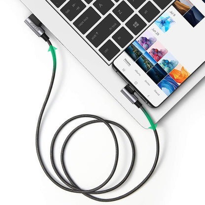 Câble de Données et de Charge USB-A - USB-C UGREEN US176 Angled, 18W, 3m, Gris