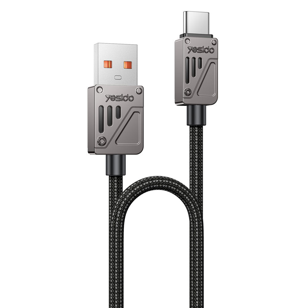 Daten- und Ladekabel USB-A - USB-C Yesido CA135C, 18W, 1.2m, Schwarz