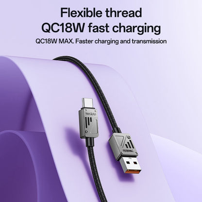 Daten- und Ladekabel USB-A - USB-C Yesido CA135C, 18W, 1.2m, Schwarz