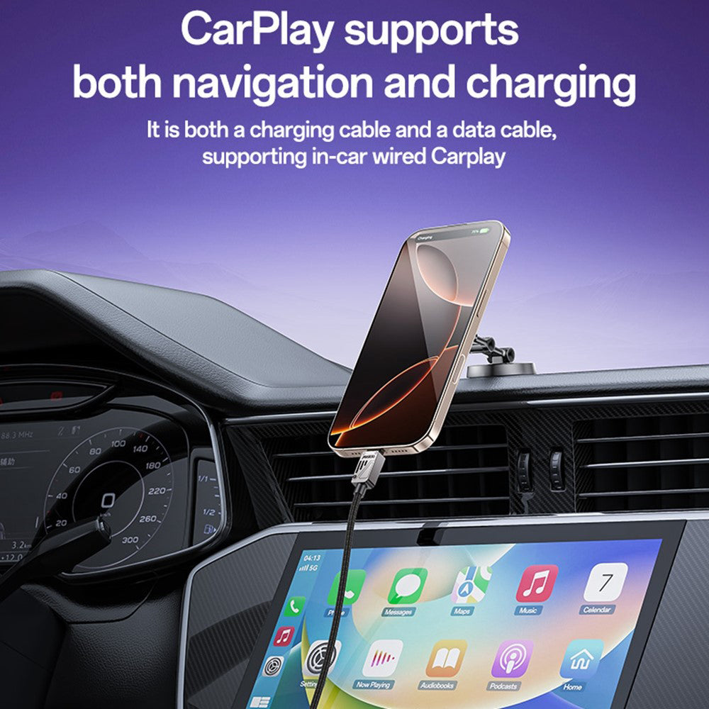 Daten- und Ladekabel USB-A - USB-C Yesido CA135C, 18W, 1.2m, Schwarz