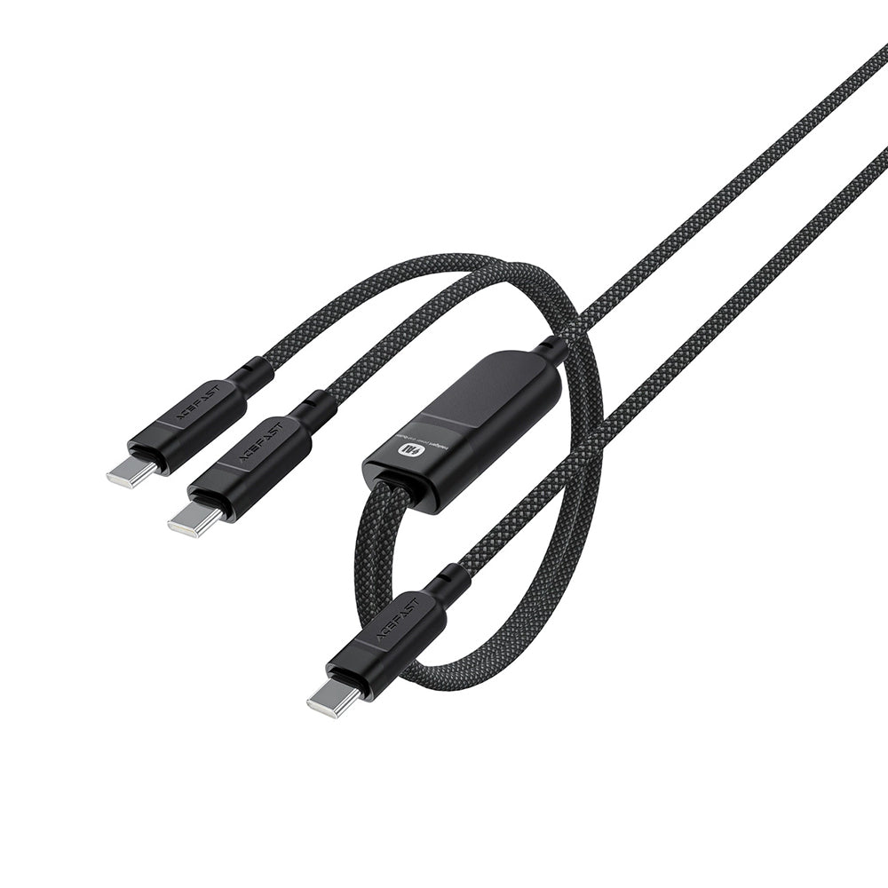 Câble de Données et de Charge USB-C - 2 x USB-C Acefast C5-11, 100W, 1.2m, Noir