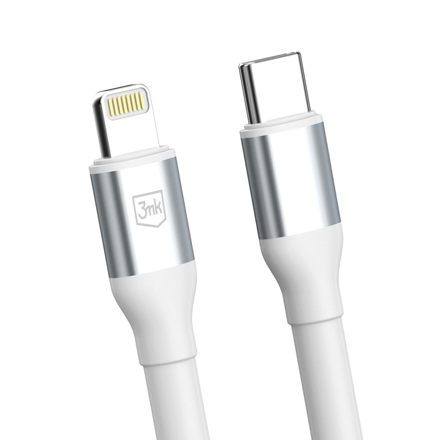 USB-C to Lightning Data and Charging Cable 3MK Hyper N, 27W, 1m, White