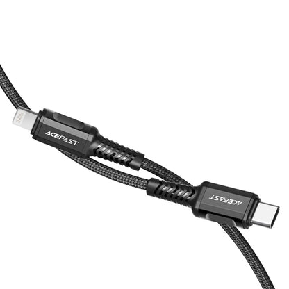 Daten- und Ladekabel USB-C - Lightning Acefast C1-01, 30W, 1,2m, Schwarz