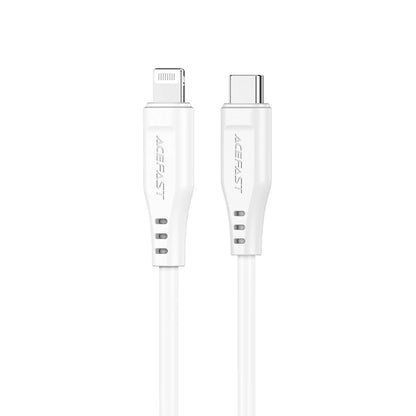 Câble de Données et de Charge USB-C - Lightning Acefast C3-01, 30W, 1.2m, Blanc