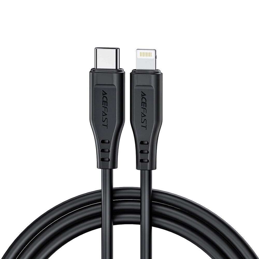 Daten- und Ladekabel USB-C - Lightning Acefast C3-01, 30W, 1.2m, Schwarz