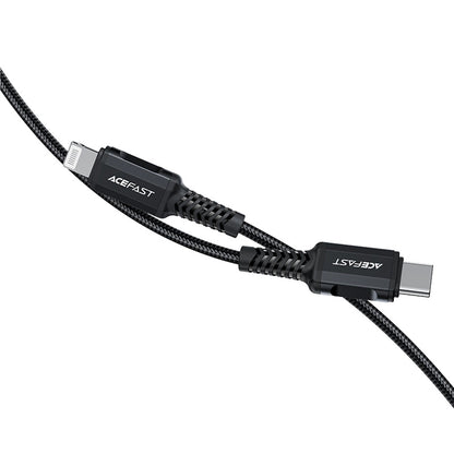 Daten- und Ladekabel USB-C - Lightning Acefast C4-01, 30W, 1.8m, Schwarz