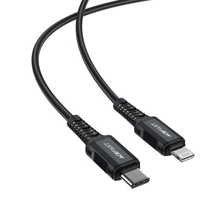 Daten- und Ladekabel USB-C - Lightning Acefast C4-01, 30W, 1.8m, Schwarz