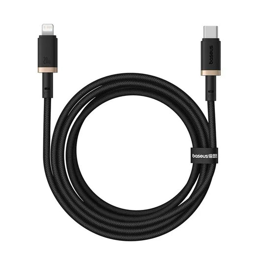 USB-C - Lightning Lade- und Datenkabel Baseus Dura Series, 20W, 2m, Gold Schwarz P10377800U01-02
