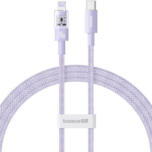 USB-C - Lightning Baseus Gem Daten- und Ladekabel, 20W, 2m, Lila P10373001511-01