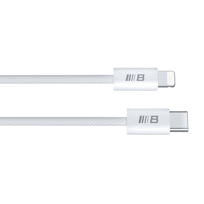 Câble de Données et de Charge USB-C - Lightning Blueo, 20W, 1.2m, Blanc
