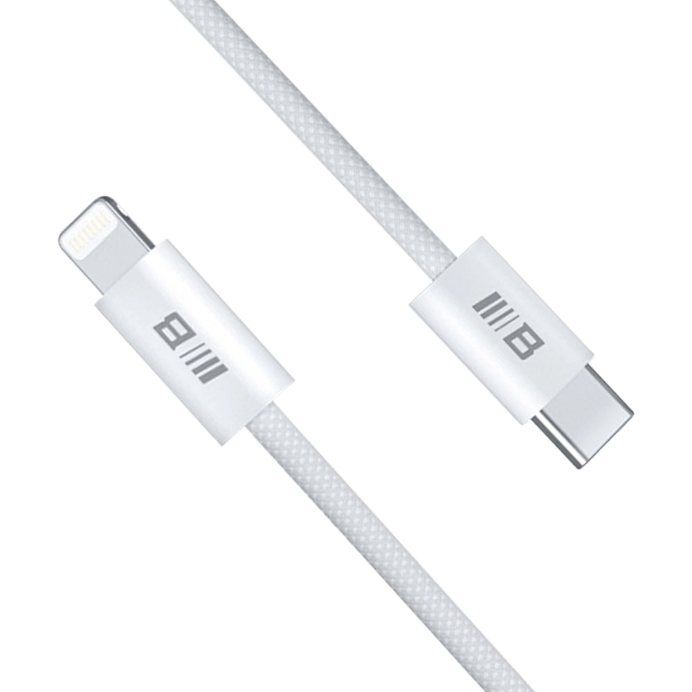 Câble de Données et de Charge USB-C - Lightning Blueo, 20W, 1.2m, Blanc