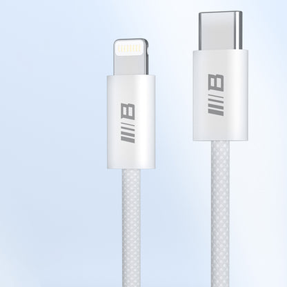 Câble de Données et de Charge USB-C - Lightning Blueo, 20W, 1.2m, Blanc