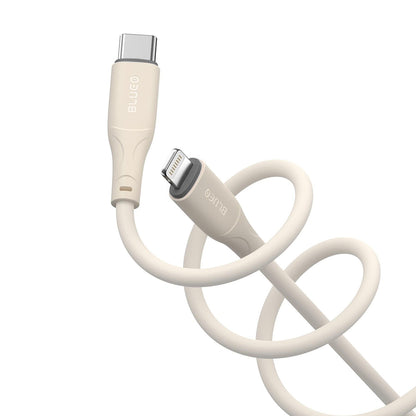 Câble de Données et de Charge USB-C - Lightning Blueo Ape Legend, 20W, 1.5m, Gris