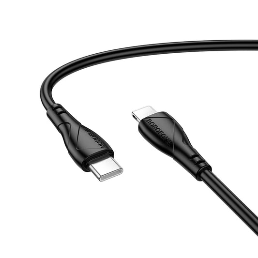 Câble de Données et de Charge USB-C - Lightning Borofone BX121 Energy, 27W, 1m, Noir