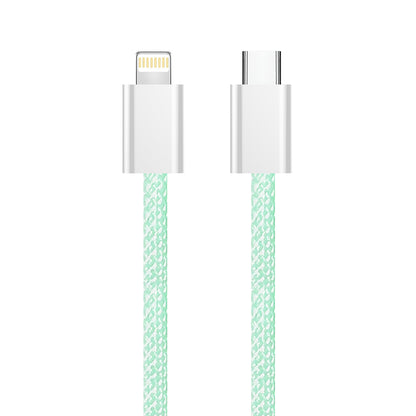 Câble de Données et de Charge USB-C - Lightning ColorWay CW-CBPDCL061, 27W, 1m, Vert