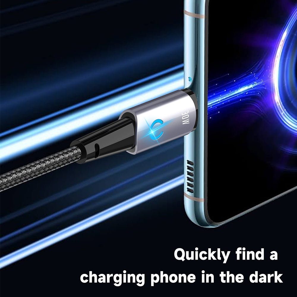 Câble de Données et de Charge USB-C - Lightning Lito LD10CL, 30W, 1m, Noir